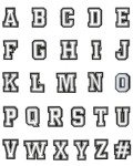 BOWNDY 60pcs Letters Numbers and Sports Charms for Croc Clog Shoe Decoration, Basketball Baseball Hockey Softball Soccer Football Gift for Shoe & Bracelet Wristband Party Gifts