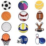 BOWNDY 60pcs Letters Numbers and Sports Charms for Croc Clog Shoe Decoration, Basketball Baseball Hockey Softball Soccer Football Gift for Shoe & Bracelet Wristband Party Gifts
