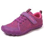 KUBUA Barefoot Shoes for Kids Boys Girls Minimalist Sports Sneakers Naturally Zero Drop Running Walking Tennis Athletic Training Gym A Purple 1 Big Kid