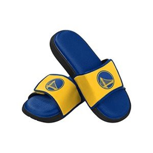 FOCO Golden State Warriors NBA Mens Foam Sport Slide Sandals - L