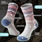 EBMORE Womens Merino Wool Hiking Socks Thermal Warm Winter Boot Crew Cushion Work Gift Socks 5 Pairs (Nordic,M)