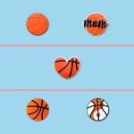 Zanerolan 25Pcs Basketball Shoe Decoration Charms for Clog, Sports Ball Charms
