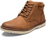 Vostey Men's Boots Winter Hiking Boots Water-Resistant Casual Chukka Boots for Men (BMY673 Yellow Brown Size 10.5)