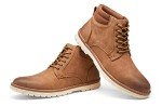 Vostey Men's Boots Winter Hiking Boots Water-Resistant Casual Chukka Boots for Men (BMY673 Yellow Brown Size 10.5)