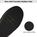 HomeTop Men's House Slippers Memory Foam Shoes Moccasins Style Indoor Outdoor Classic Breathable Premium Microsuede Washable Slippers Black, 9 US