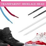 NDTEZUGT 2 Pairs 5mm Basketball Shoe Laces for Jordan 11 Sneakers, Thick Round Heavy Duty Shoelaces Strings Replacement (White,54"/140cm)