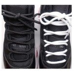 NDTEZUGT 2 Pairs 5mm Basketball Shoe Laces for Jordan 11 Sneakers, Thick Round Heavy Duty Shoelaces Strings Replacement (White,54"/140cm)