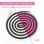 NDTEZUGT 2 Pairs 5mm Basketball Shoe Laces for Jordan 11 Sneakers, Thick Round Heavy Duty Shoelaces Strings Replacement (White,54"/140cm)