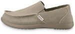 Crocs Men's Santa Cruz Loafers, Comfortable Men's Loafers, Slip On Shoes, Khaki/Khaki, 10 Men