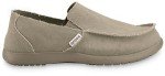 Crocs Men's Santa Cruz Loafers, Comfortable Men's Loafers, Slip On Shoes, Khaki/Khaki, 10 Men