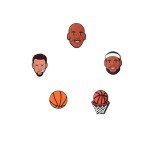 Qqtozsy 30pcs Basketball Shoes Charms for Boys, Unduplicated Shoe Charms for Boys Gift Decor PVC Sports Shoe Charms for Teens Man Party Favors