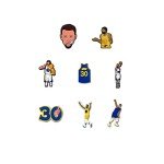 Qqtozsy 30pcs Basketball Shoes Charms for Boys, Unduplicated Shoe Charms for Boys Gift Decor PVC Sports Shoe Charms for Teens Man Party Favors