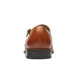 La Milano Mens Leather and Suede Double Monk Strap Loafer Dress Shoes