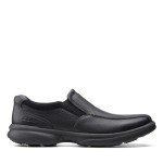 Clarks Men's Bradley Step Loafer, Black Tumbled, 10.5 Wide