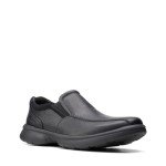 Clarks Men's Bradley Step Loafer, Black Tumbled, 10.5 Wide