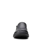Clarks Men's Bradley Step Loafer, Black Tumbled, 10.5 Wide