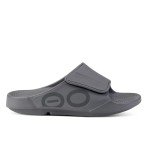 OOFOS OOahh Sport Flex Recovery Sandal, Slate - Women’s Size 13, Men’s Size 11
