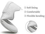 BAXINIER Girls White Cheerleading Shoes Breathable Youth Cheer Competition Sneakers Athletic Training Dance Tennis Walking Shoes - White 9.5 Toddler