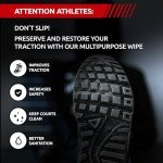 Venture Wipes | 60 Shoe Wipes to Remove Dirt, Grime & Provide Shoe Grip Traction | Multi-Purpose Sneaker Cleaner Wipes for Sneakerheads | Basketball Shoe Grip | Extra Large 8" x 10" Size | 60 Count