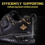 MANUEKLEAR Deadlift Shoes, Strong Anti-Slip Lifting Shoes for Men, Professional Training Weightlifting Shoes for Men and Women, Squat Shoes for Powerlifting with Rubber Non-Slip Sole Obsidian Black