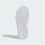 adidas Grand Court Lifestyle Tennis Lace-Up Shoes (Big Kid) Sneaker, White/Crystal Jade/Clear Pink, 2.5 US Unisex