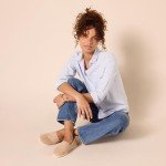 Amazon Essentials Women's Casual Slip-On Canvas Flat, Taupe, 8