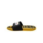 FOCO Pittsburgh Steelers NFL Mens Gradient Wordmark Gel Slide - L