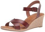 Amazon Essentials Women's Espadrille Wedge Sandal, Brown, 7