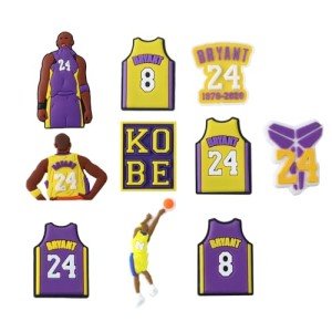 10 Pcs Shoe Charms Shoe Accessories for Clog Sandals, Basketball Charms Sports Charms Shoe Pins Decoration Charms