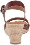 Amazon Essentials Women's Espadrille Wedge Sandal, Brown, 7