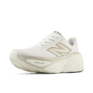 New Balance Women's Fresh Foam X More V5 Running Shoe, White/Sea Salt/Light Gold Metallic, 11 X-Wide