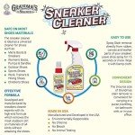 Grandma's Secret Sneaker Cleaner - for Rubber, Canvas, Leather, Stain Remover Spray Removes Dirt, Grime, Grass - Cleaner for Outdoor Shoes, Slippers, Moccasins - 16oz & 3oz Combo