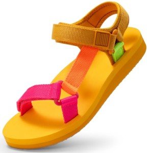 Men's Sport Sandals with Arch Support - Yellow