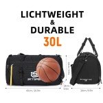 SKYSPER Men's Small Gym Duffel Bag with Compartments