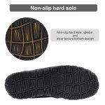 Men's Memory Foam Moccasin Slippers - Black