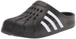 adidas Adilette Clogs Slide Sandals - Black/White