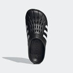 adidas Adilette Clogs Slide Sandals - Black/White
