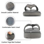 Men's Comfort Flip Flops with Arch Support - Grey