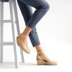 DREAM PAIRS Women’s Nude Wedge Sandals Size 7.5