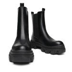 Chunky Platform Chelsea Boots for Men - Black