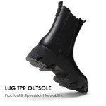 Chunky Platform Chelsea Boots for Men - Black