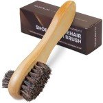 Horsehair Shoe Polish Applicator Brush with Grip