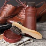 Horsehair Shoe Polish Applicator Brush with Grip