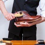 Horsehair Shoe Polish Applicator Brush with Grip