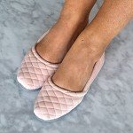 Dearfoams Katie Pink Microfiber Velour Slippers for Men