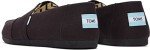 TOMS Men's Alpargata Loafer Flat, Black/Black Recycled Cotton Canvas, 10