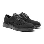 Bruno Marc Men's MaxFlex Breathable Black Oxfords
