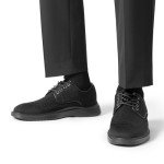 Bruno Marc Men's MaxFlex Breathable Black Oxfords