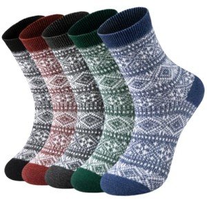 Warm Vintage Wool Socks for Men - Winter Hiking