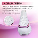 Soccer Cleats Mens Football Cleats Womens Football Shoes Outdoor Soccer Shoes Tacos de Futbol para Hombre Baseball Cleats High Top Professional Training Boots Turf Football Boots AG FG